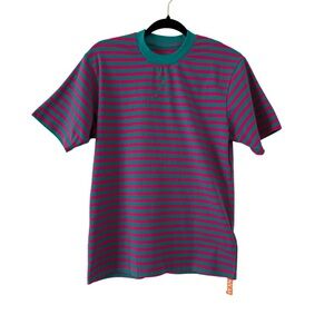 NWT Striped Short Sleeve Tee in Pink and Green